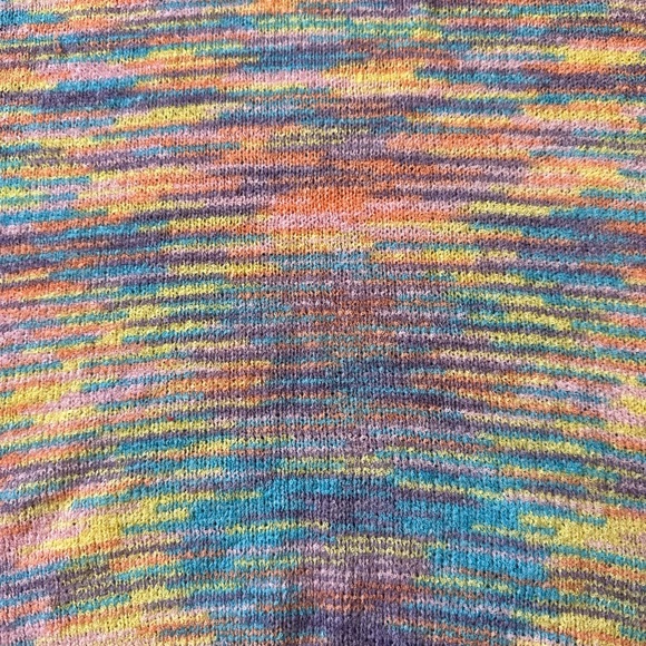 Fashion Nova S Multicolored Knit Halter V Neck Cover Up Dress - Picture 7 of 8